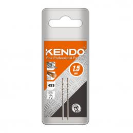 SKI - สกี จำหน่ายสินค้าหลากหลาย และคุณภาพดี | KENDO 10201505 ดอกสว่านเจาะเหล็กสีเงิน 1.5 × 40mm (2 ชิ้น/แพ็ค)